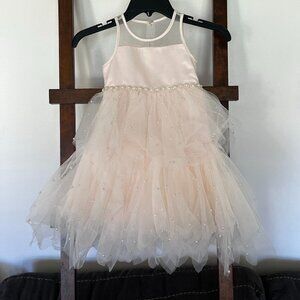 Pale Pink Toddler Flower Girl Dress